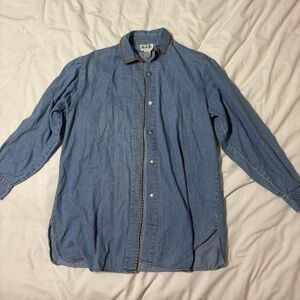Denim Button Down Shirt for Women